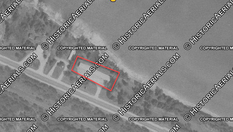 Victoria Motel (Mill Creek Motel) - 1977 Aerial (newer photo)